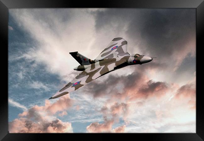 Vulcan Sky Framed Print by J Biggadike
