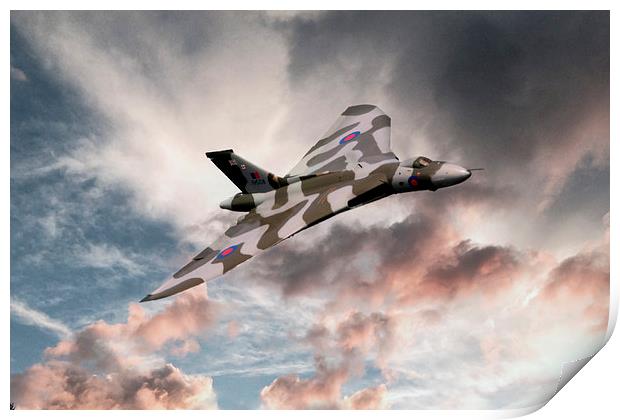 Vulcan Sky Print by J Biggadike