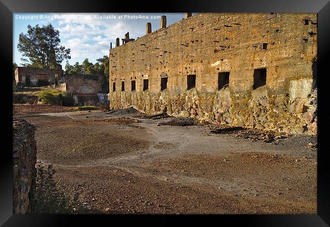 Decayed Mine Complex in Alentejo  Framed Print by Angelo DeVal