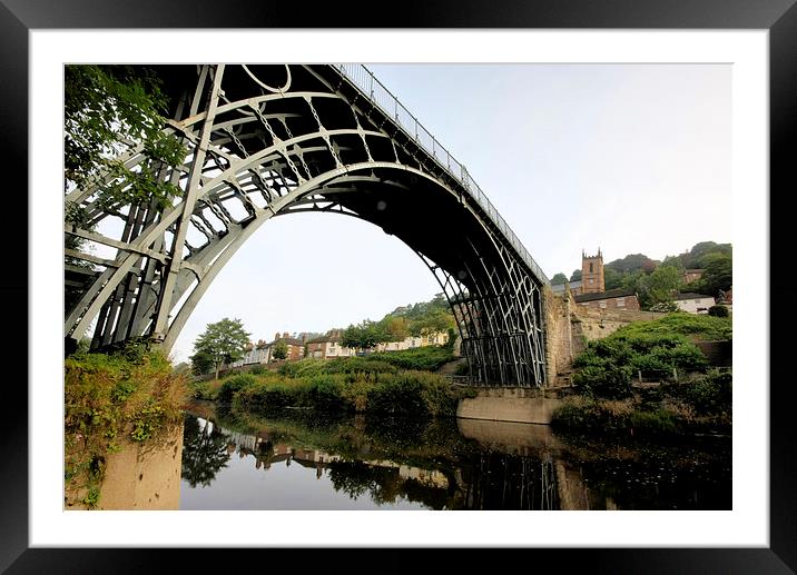  Iron bridge Shropshire Framed Mounted Print by Tony Bates