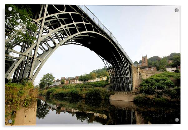  Iron bridge Shropshire Acrylic by Tony Bates
