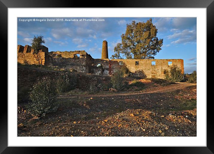 Abandoned industrial complex in Alentejo  Framed Mounted Print by Angelo DeVal