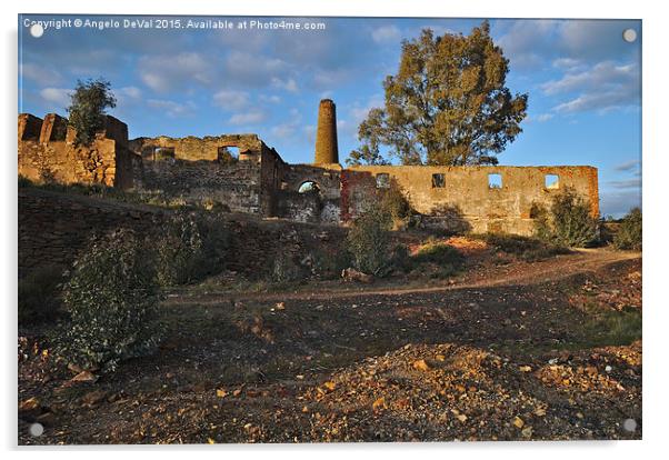 Abandoned industrial complex in Alentejo  Acrylic by Angelo DeVal