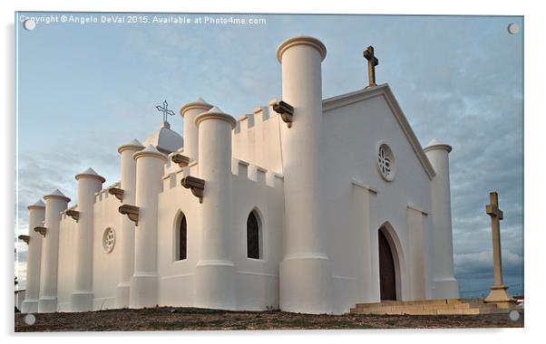 Church of Sao Domingos Mine in Alentejo  Acrylic by Angelo DeVal