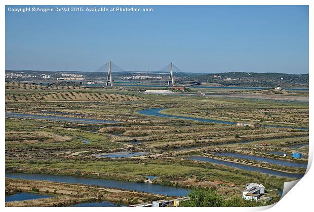 The Enchanting Guadiana River Border Print by Angelo DeVal