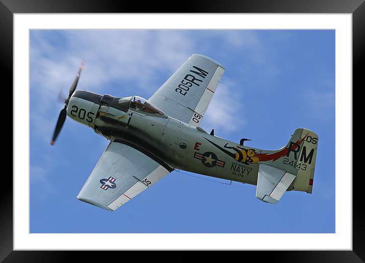Douglas Skyraider Framed Mounted Print by Oxon Images