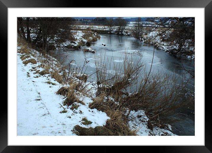 A WINTER'S DAY Framed Mounted Print by andrew saxton