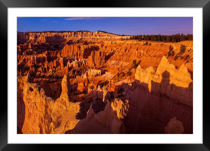 Sunrise at Bryce Canyon Framed Mounted Print by Thomas Schaeffer