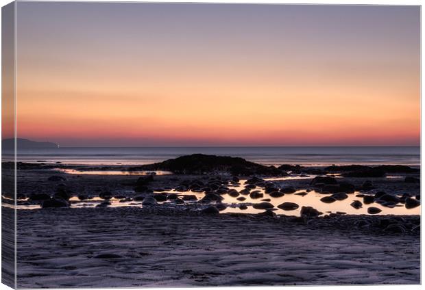 Westward Ho! Sunset Canvas Print by Mike Gorton