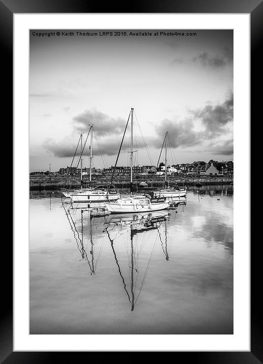 Fisherrow Harbour Framed Mounted Print by Keith Thorburn EFIAP/b