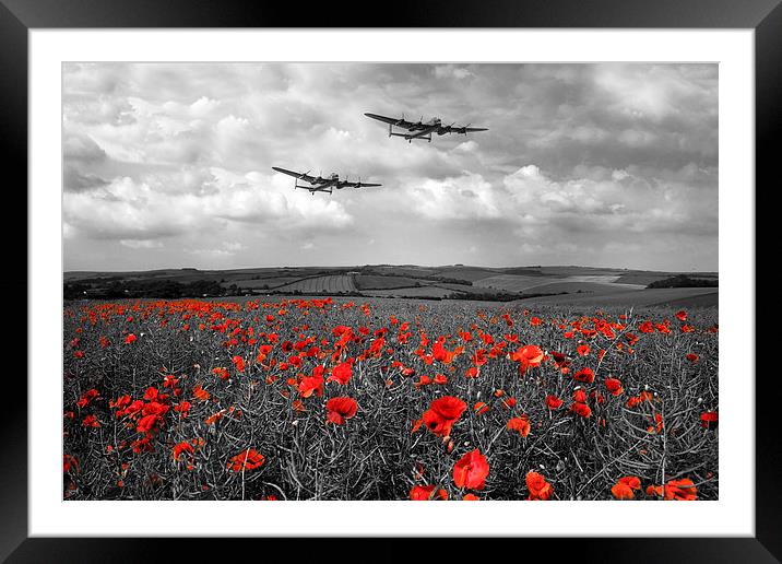 Brothers In Arms - Red Framed Mounted Print by J Biggadike