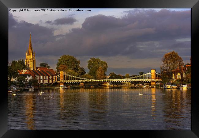 The Thames At Marlow  Framed Print by Ian Lewis