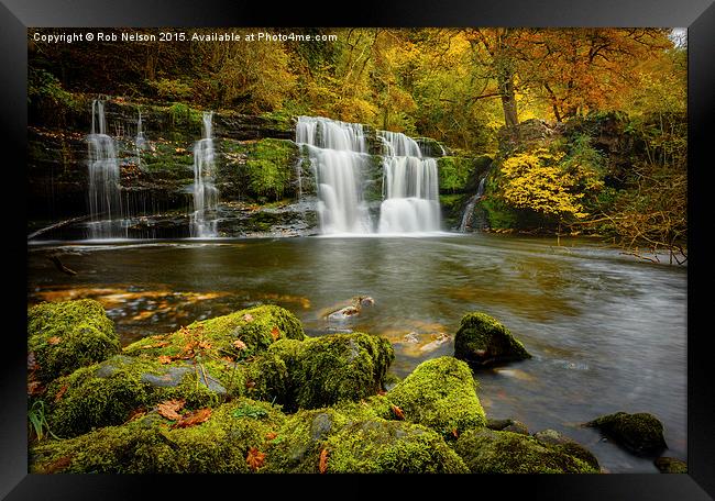 Sgwd y Pannwr Waterfall Framed Print by Rob Nelson