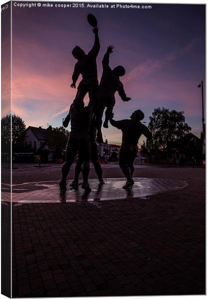  The line out Canvas Print by mike cooper