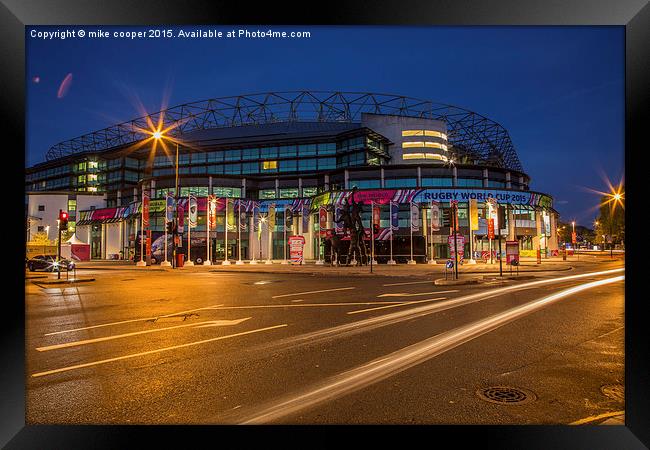  Twickenham stadium home of the 2015 world cup Framed Print by mike cooper