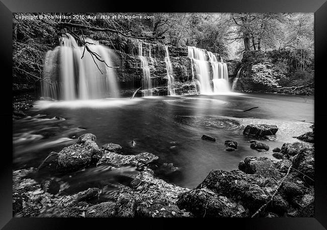 Sgwd y Pannwr Waterfall Framed Print by Rob Nelson