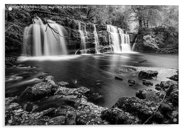 Sgwd y Pannwr Waterfall Acrylic by Rob Nelson
