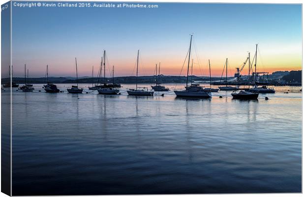  Sunrise in Cornwall Canvas Print by Kevin Clelland