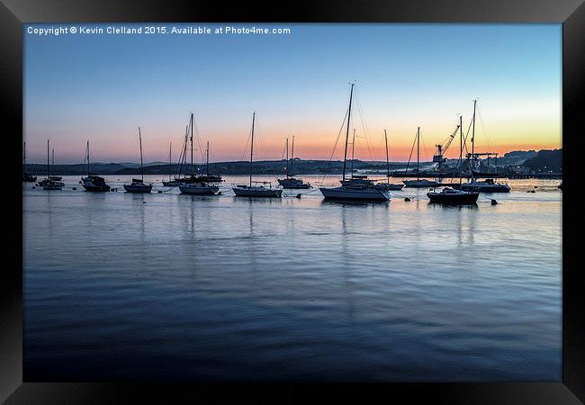  Sunrise in Cornwall Framed Print by Kevin Clelland