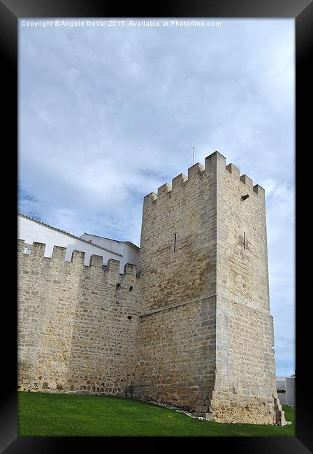 Medieval Castle Tower in Loule  Framed Print by Angelo DeVal