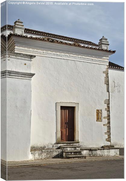 Side View of Matriz Church in Loule  Canvas Print by Angelo DeVal