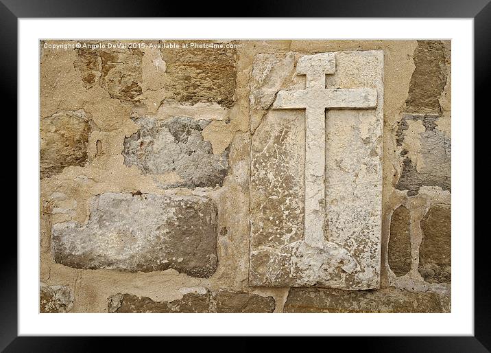 Timeless Symbol of Faith Framed Mounted Print by Angelo DeVal