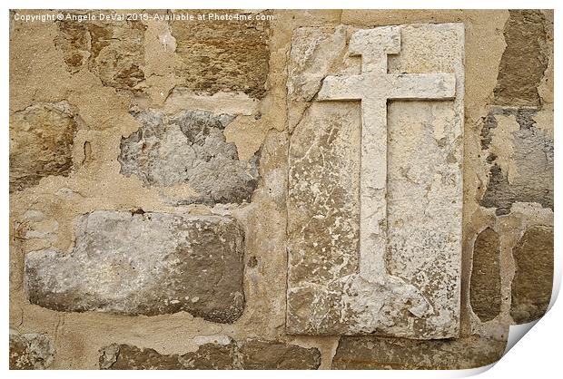 Timeless Symbol of Faith Print by Angelo DeVal