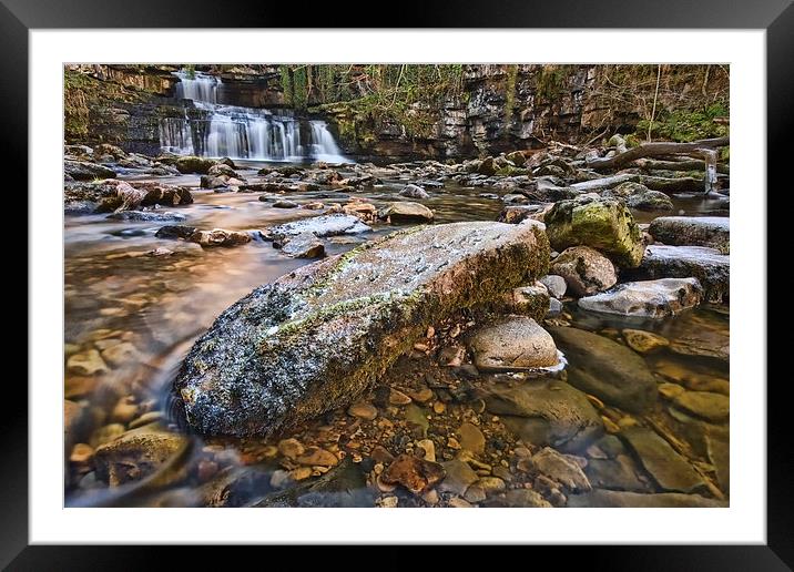 Cotter Force Waterfall  Framed Mounted Print by Gary Kenyon