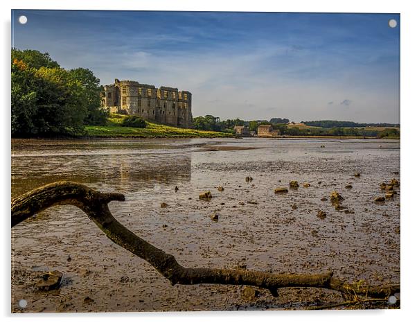 River Carew Estuary, Pembrokeshire, Wales, UK Acrylic by Mark Llewellyn