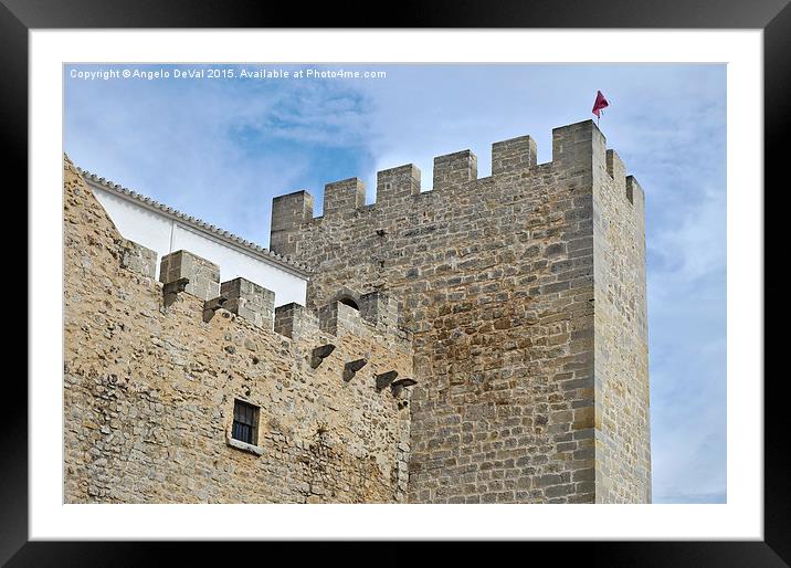 Medieval Castle Tower in Loule  Framed Mounted Print by Angelo DeVal
