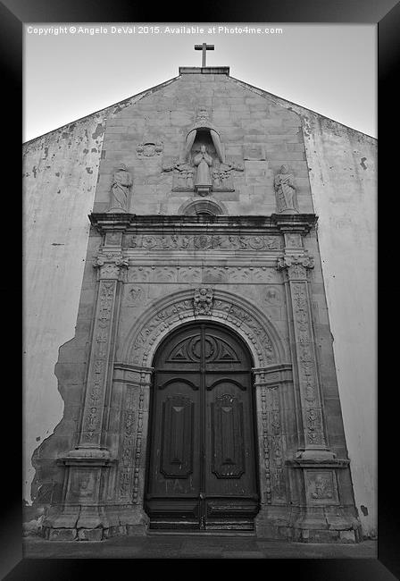 Church of Misericordia Facade in Tavira  Framed Print by Angelo DeVal