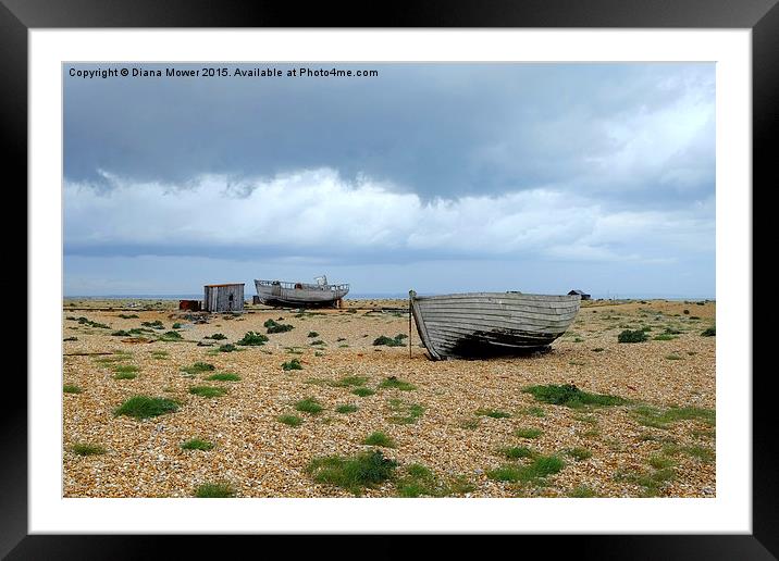 Dungeness  Framed Mounted Print by Diana Mower