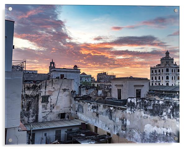 Havana Sunrise Acrylic by Gail Johnson