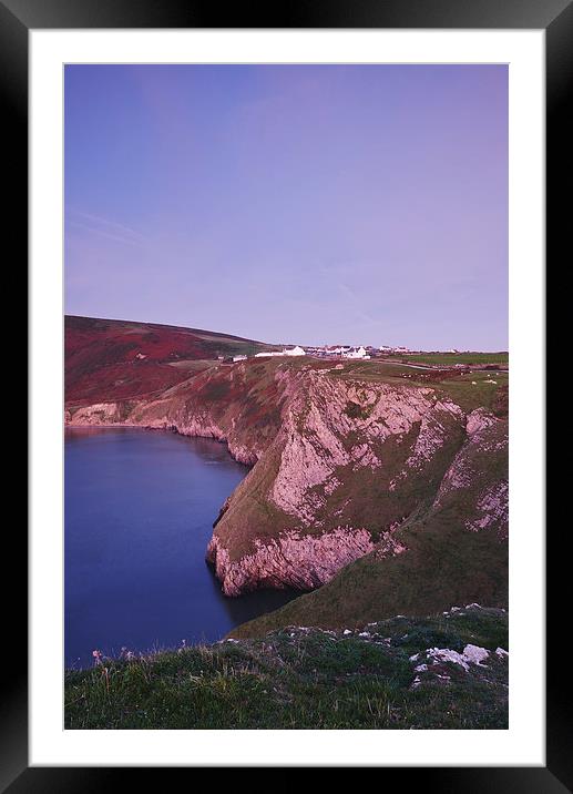  Rhossili at twilight. Wales, UK. Framed Mounted Print by Liam Grant