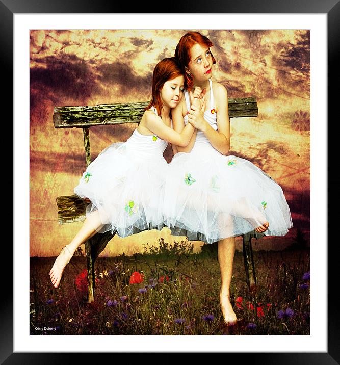 lean on me Framed Mounted Print by kristy doherty