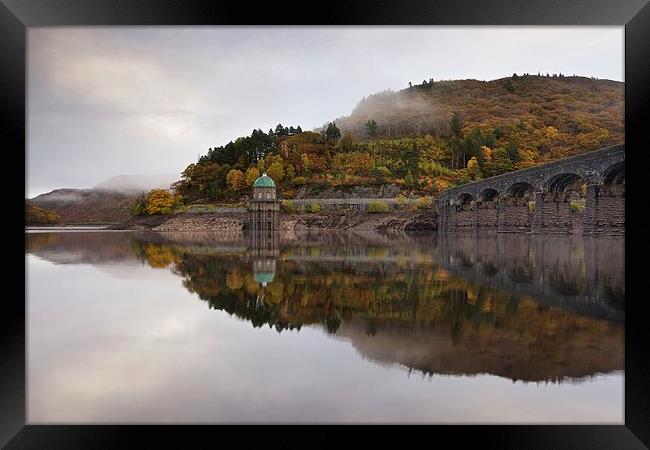  Autumn mist in the Elan Valley Framed Print by Stephen Taylor