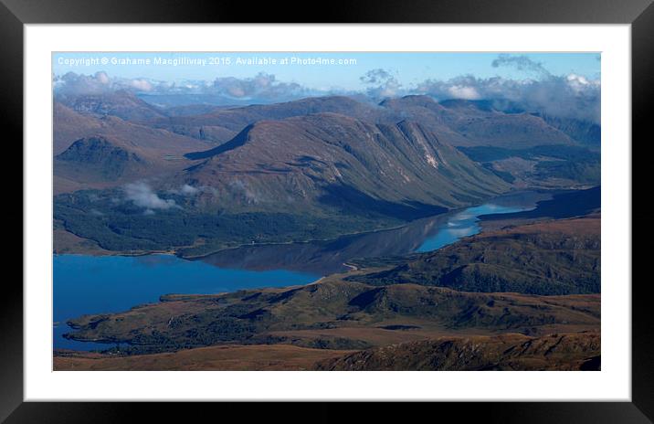  Lock Etive from the top of Ben Cruachan Framed Mounted Print by Grahame Macgillivray