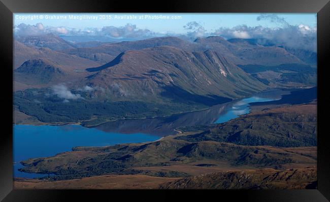  Lock Etive from the top of Ben Cruachan Framed Print by Grahame Macgillivray