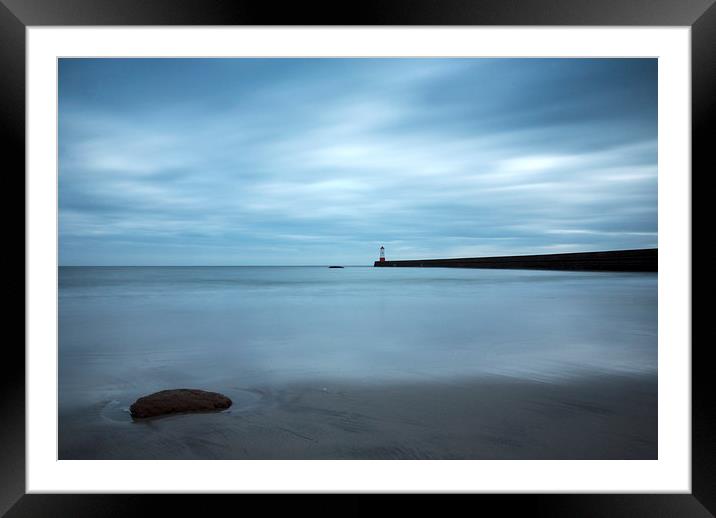  Berwick Pier and Lighthouse Framed Mounted Print by Gavin Liddle