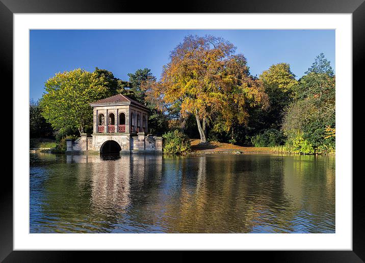  Early Morn on the roman Boathouse Framed Mounted Print by Rob Lester