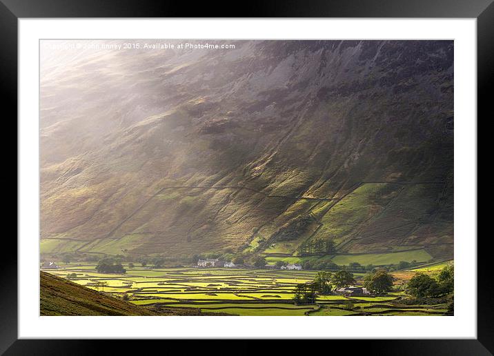 Wasdale Head. English Lake District. Framed Mounted Print by John Finney