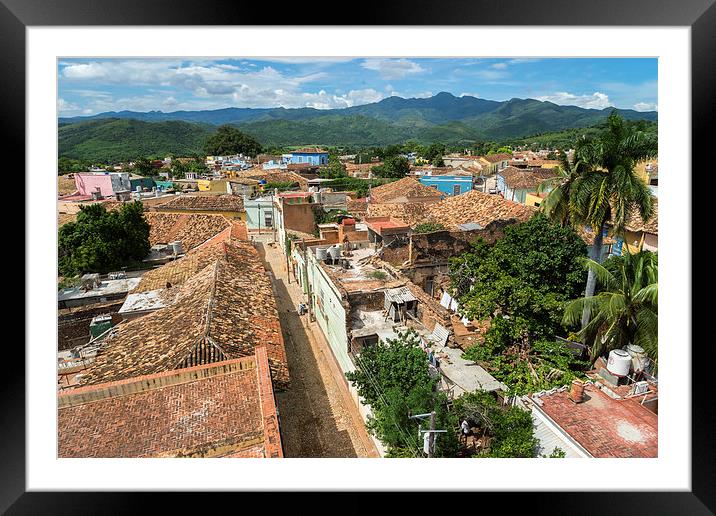 Trinidad City - Cuba Framed Mounted Print by Gail Johnson