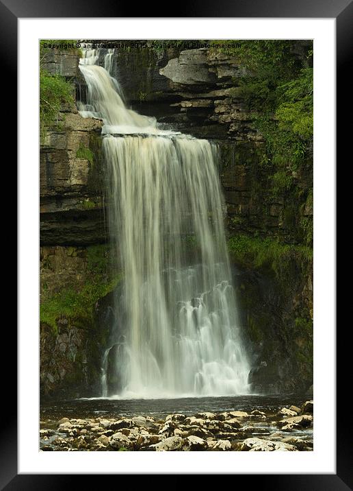  BIG FALLS Framed Mounted Print by andrew saxton