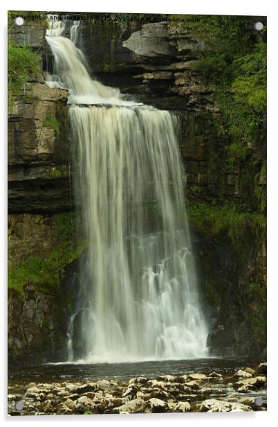  BIG FALLS Acrylic by andrew saxton