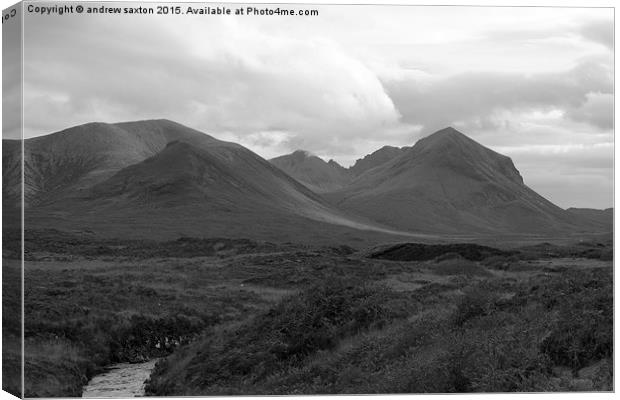 HILLS OF SKYE Canvas Print by andrew saxton
