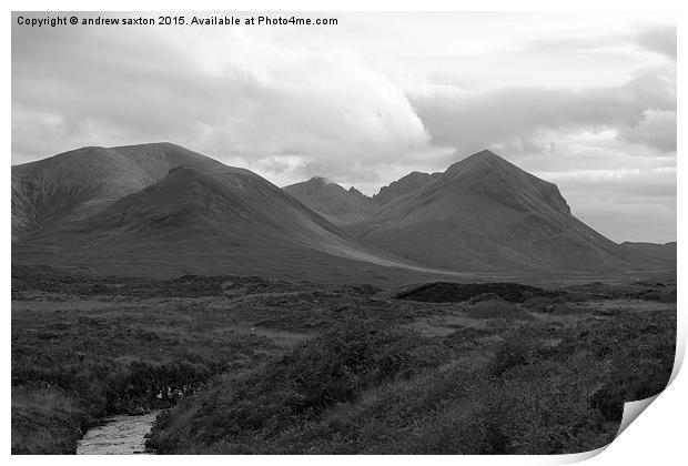 HILLS OF SKYE Print by andrew saxton