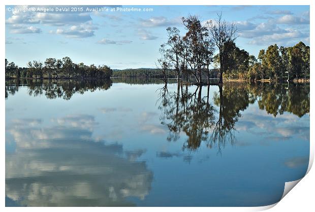 Peaceful Lake  Print by Angelo DeVal