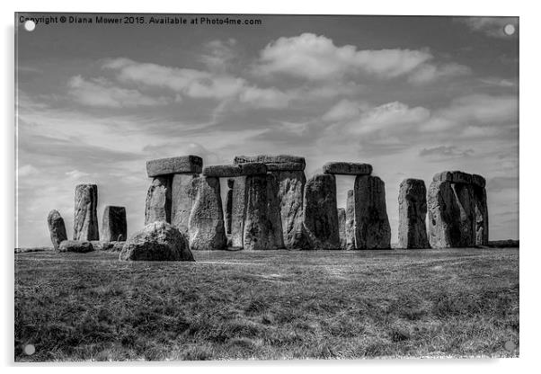  Stonehenge Acrylic by Diana Mower