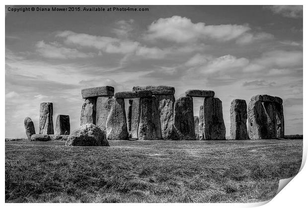  Stonehenge Print by Diana Mower