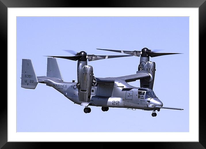 Bell Boeing Osprey Framed Mounted Print by Oxon Images